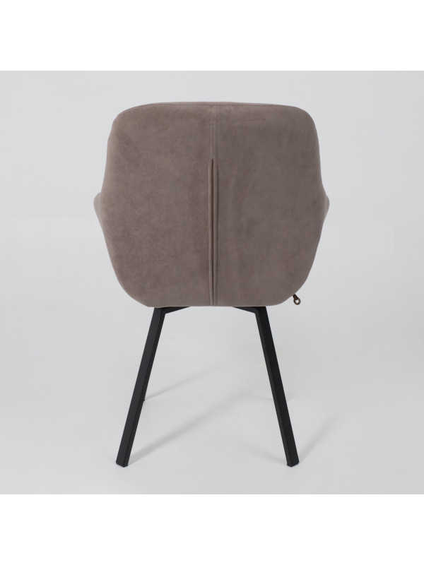 Стул MamaDoma Romeo Smile 360 латте/черный сзади