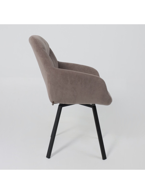 Стул MamaDoma Romeo Smile 360 латте/черный сбоку