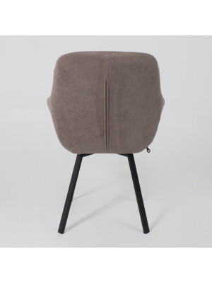 Стул MamaDoma Romeo Smile 360 латте/черный сзади