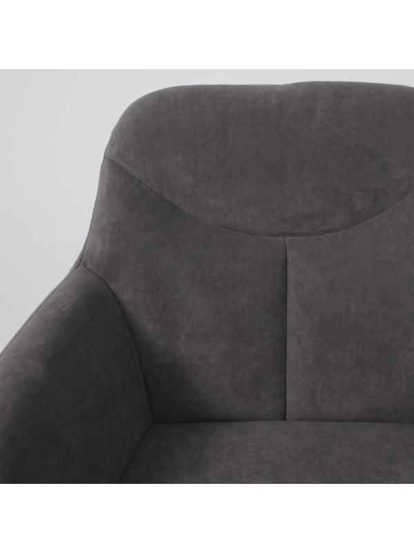 Стул MamaDoma Romeo Smile 360 антрацит/черный вблизи