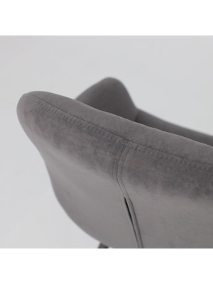 Стул MamaDoma Romeo Smile 360 антрацит/черный сверху