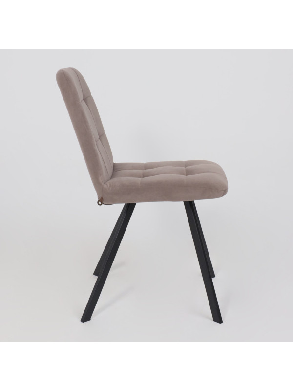 Стул MamaDoma Rommy латте/черный сбоку