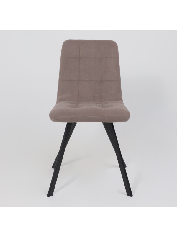 Стул MamaDoma Rommy латте/черный спереди