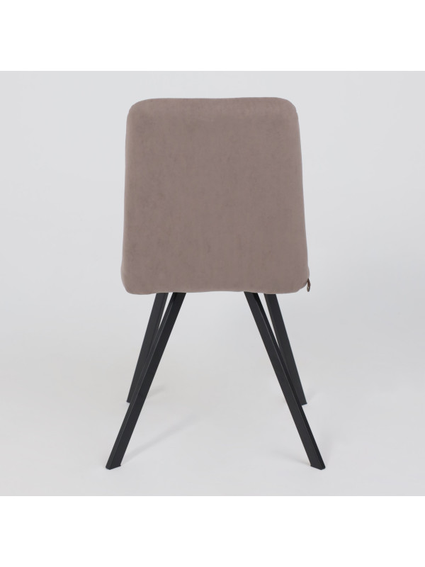 Стул MamaDoma Rommy латте/черный сзади