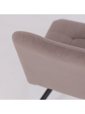 Стул MamaDoma Rommy латте/черный сверху