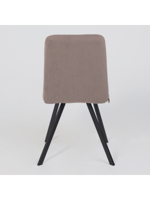 Стул MamaDoma Rommy латте/черный сзади