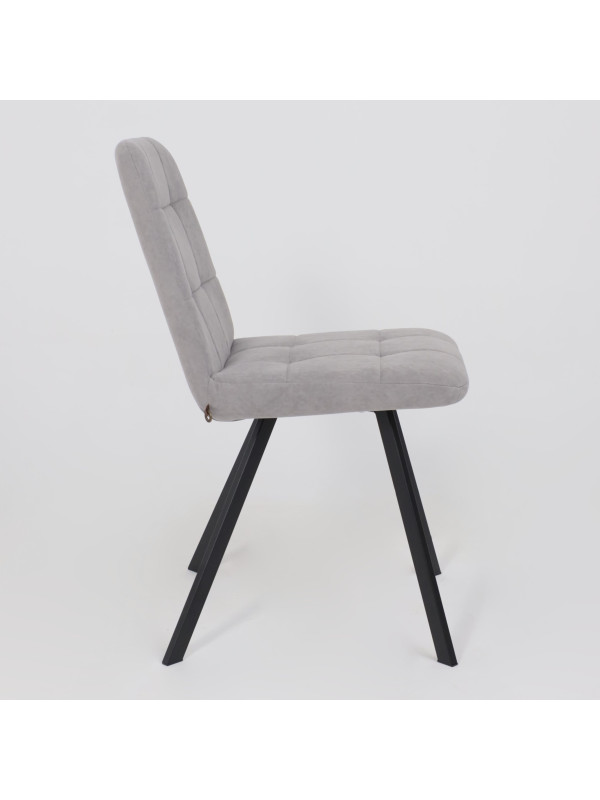 Стул MamaDoma Rommy серый/черный сбоку