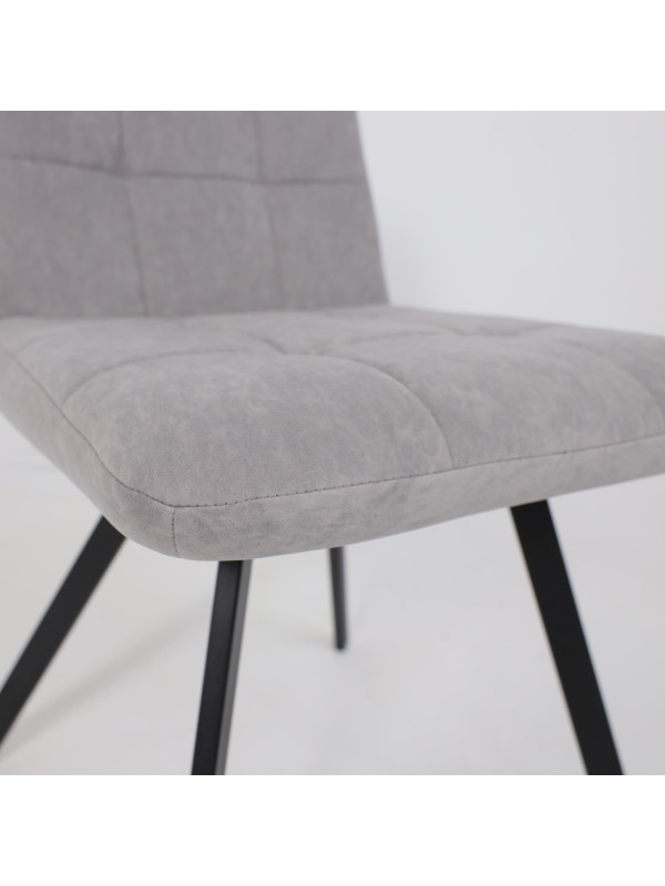 Стул MamaDoma Rommy серый/черный под углом