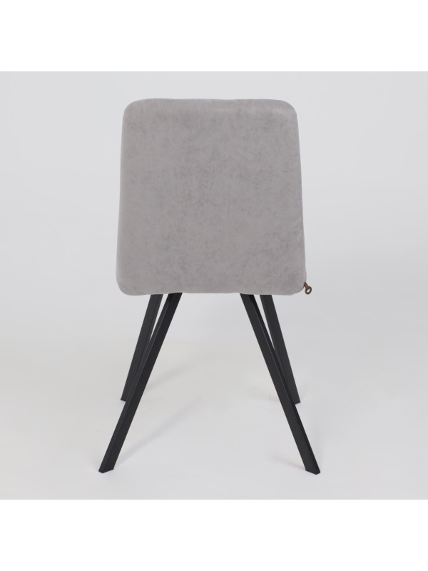 Стул MamaDoma Rommy серый/черный сзади