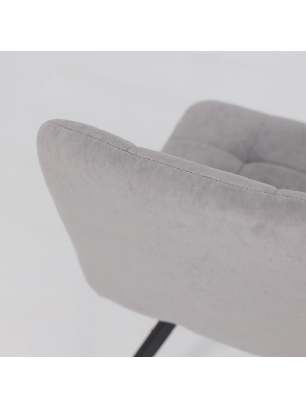 Стул MamaDoma Rommy серый/черный сверху