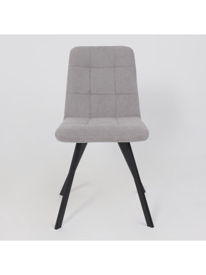 Стул MamaDoma Rommy серый/черный спереди