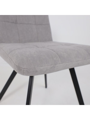 Стул MamaDoma Rommy серый/черный под углом