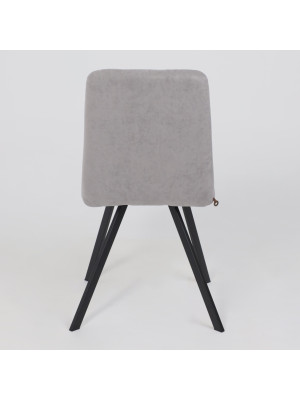 Стул MamaDoma Rommy серый/черный сзади