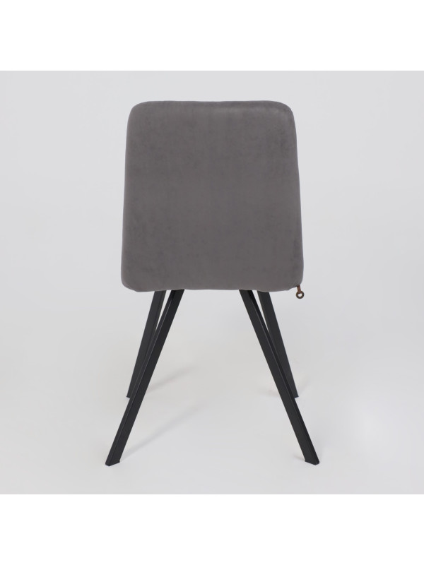 Стул MamaDoma Rommy антрацит/черный сзади