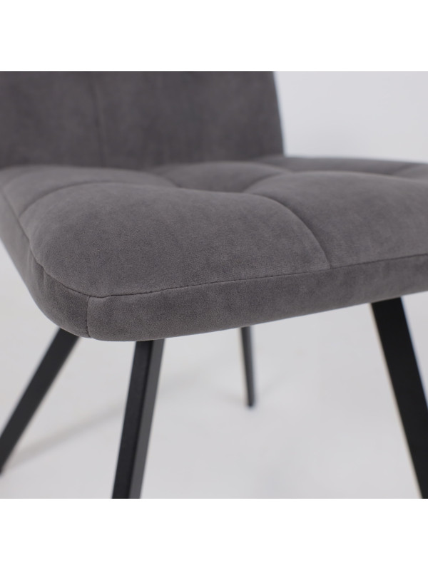 Стул MamaDoma Rommy антрацит/черный под углом