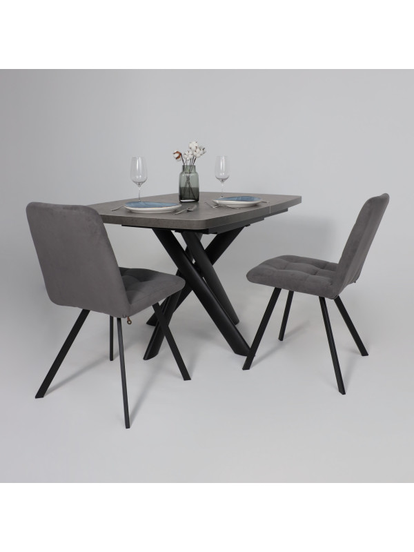 Стул MamaDoma Rommy антрацит/черный ви н