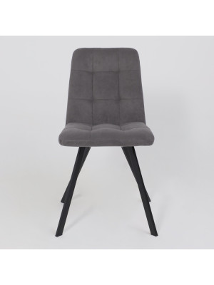 Стул MamaDoma Rommy антрацит/черный спереди