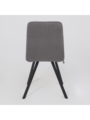 Стул MamaDoma Rommy антрацит/черный сзади