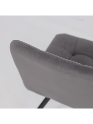 Стул MamaDoma Rommy антрацит/черный сверху