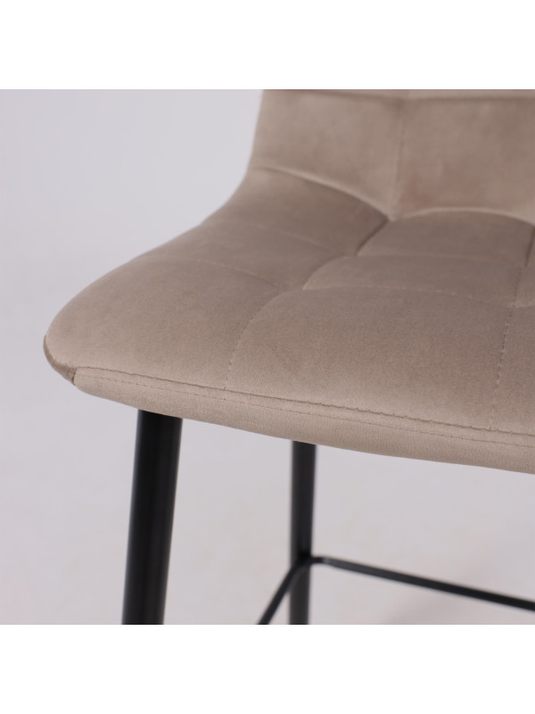 Стул AksHome Stella бежевый/черный под углом