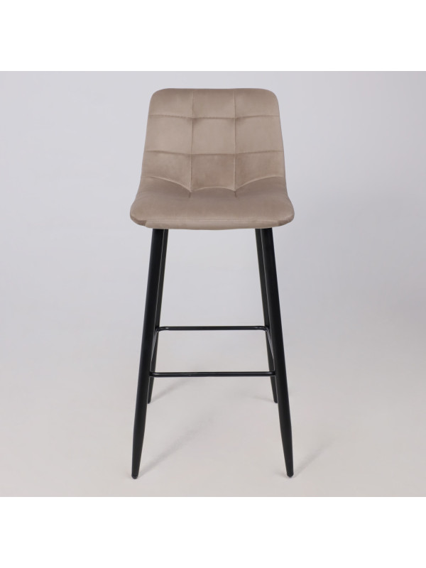 Стул AksHome Stella бежевый/черный спереди