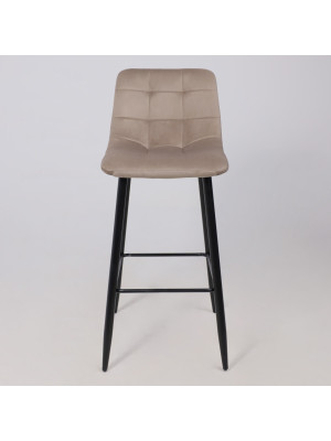 Стул AksHome Stella бежевый/черный спереди