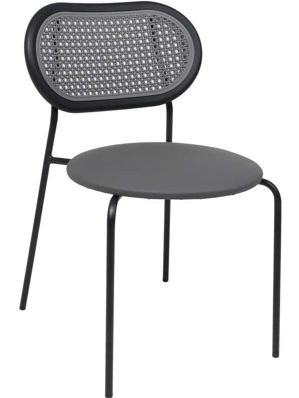 Стул AksHome Teo серый/черный