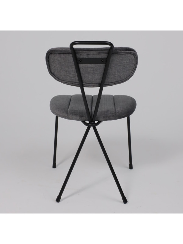 Стул AksHome Tori серый/черный сзади