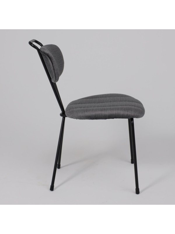 Стул AksHome Tori серый/черный сбоку