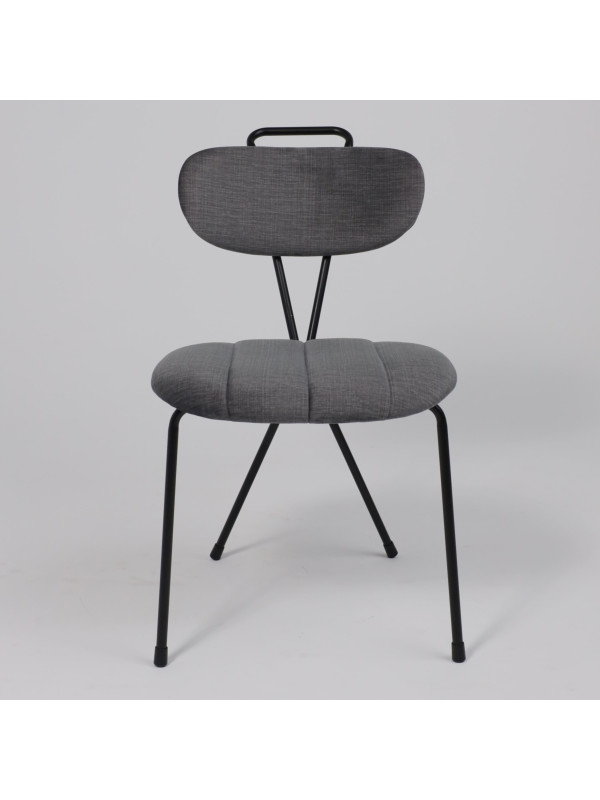 Стул AksHome Tori серый/черный спереди