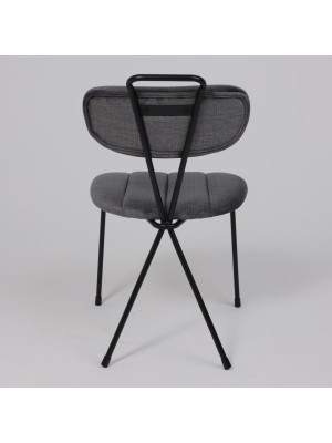 Стул AksHome Tori серый/черный сзади