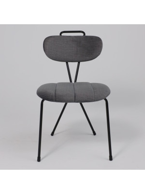 Стул AksHome Tori серый/черный спереди