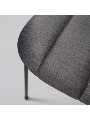 Стул AksHome Tori серый/черный под углом