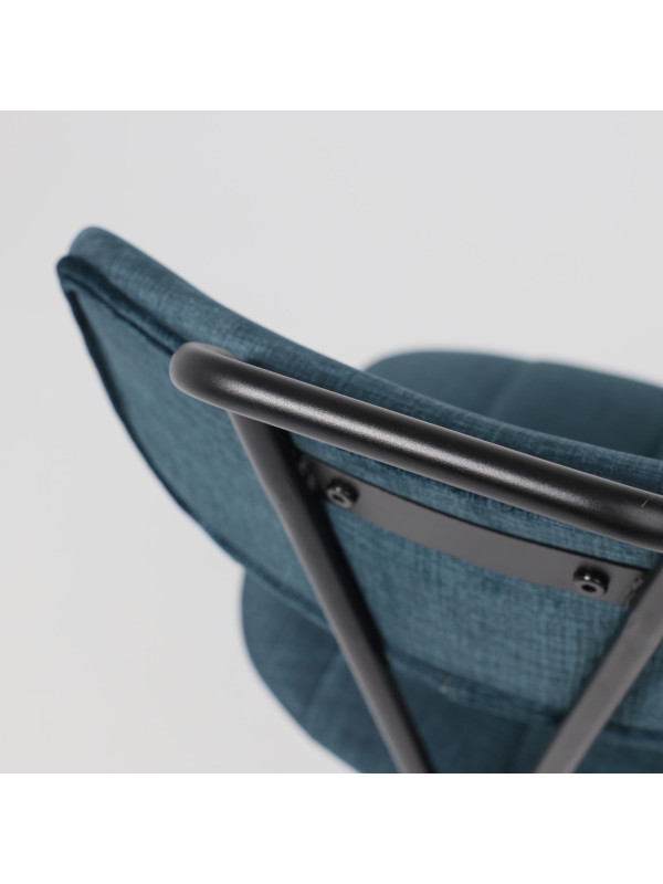 Стул AksHome Tori темно-бирюзовый/черный сверху