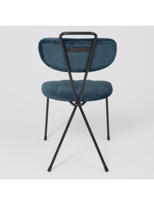 Стул AksHome Tori темно-бирюзовый/черный сзади