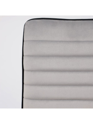 Стул AksHome Capri серый/черный вблизи