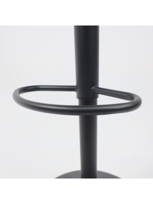 Стул AksHome Capri серый/черный подножка