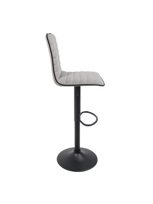 Стул AksHome Capri серый/черный сбоку