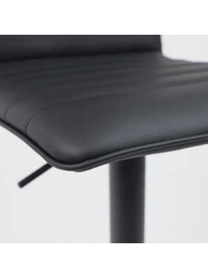 Стул AksHome Capri черный (экокожа) под углом