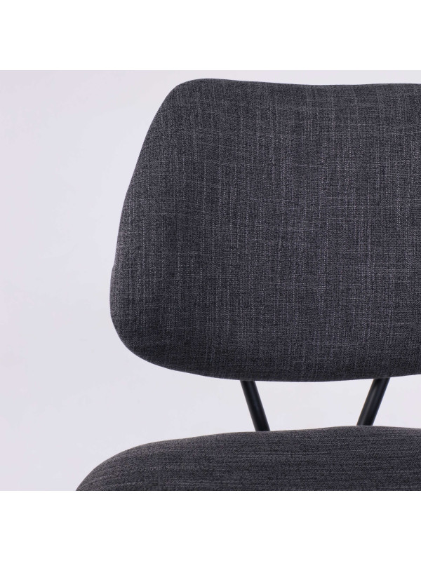 Стул AksHome Jessy темно-серый/черный вблизи