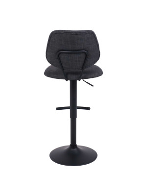 Стул AksHome Jessy темно-серый/черный сзади