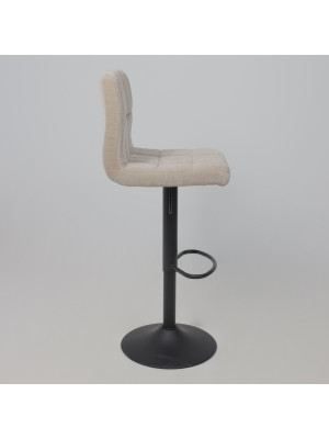 Стул AksHome Logos бежевый/черный сбоку