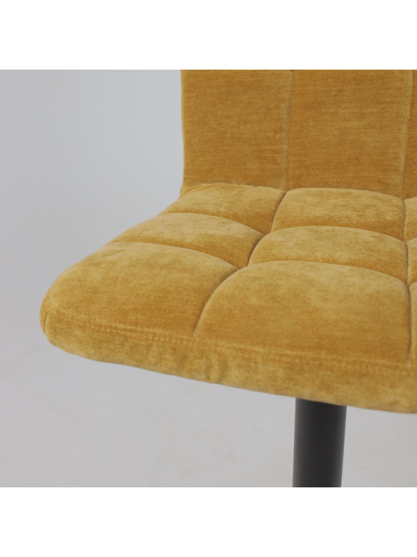 Стул AksHome Logos горчичный/черный под углом