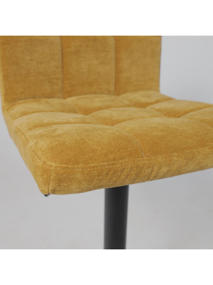 Стул AksHome Logos горчичный/черный вблизи