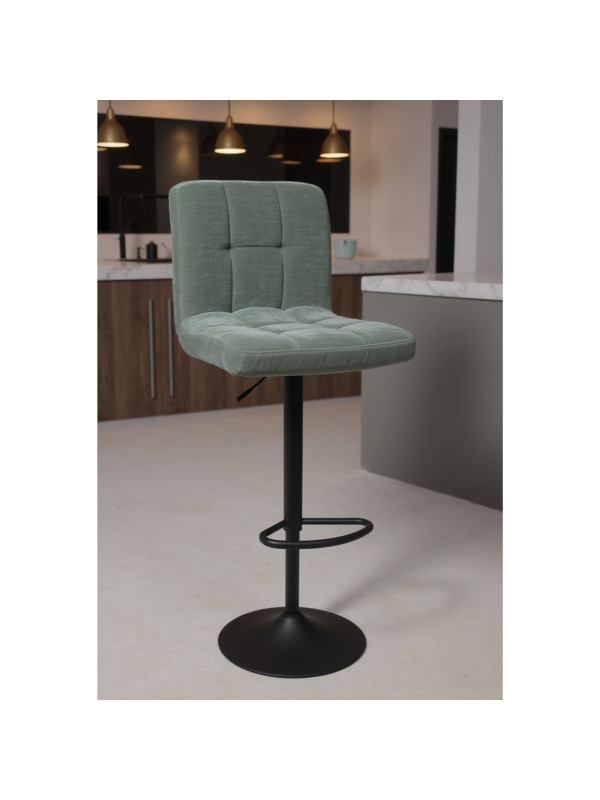 Стул AksHome Logos темно-зеленый/черный в интерьере