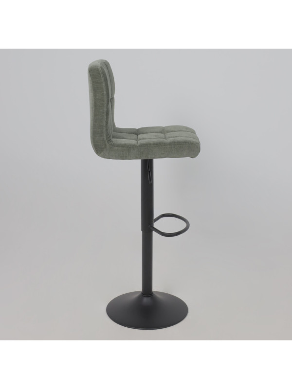 Стул AksHome Logos темно-зеленый/черный сбоку