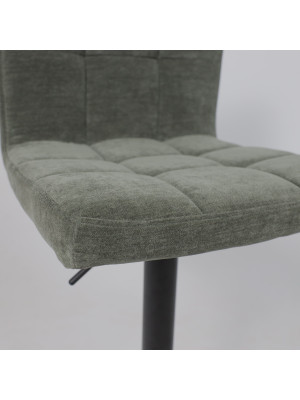 Стул AksHome Logos темно-зеленый/черный под углом