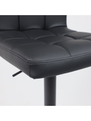 Стул AksHome Logos черный (экокожа) под углом