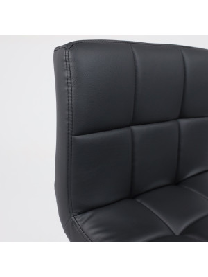 Стул AksHome Logos черный (экокожа) под углом