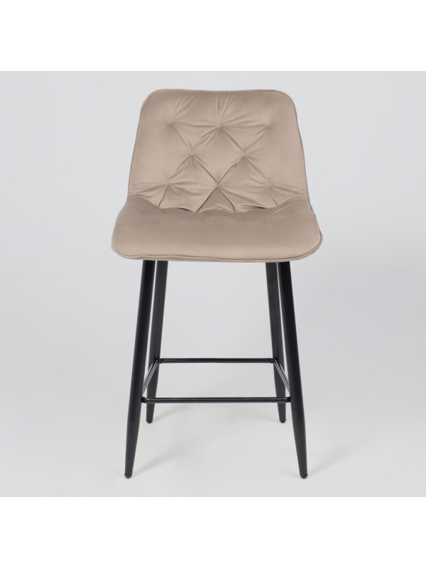 Стул AksHome Vito бежевый/черный спереди